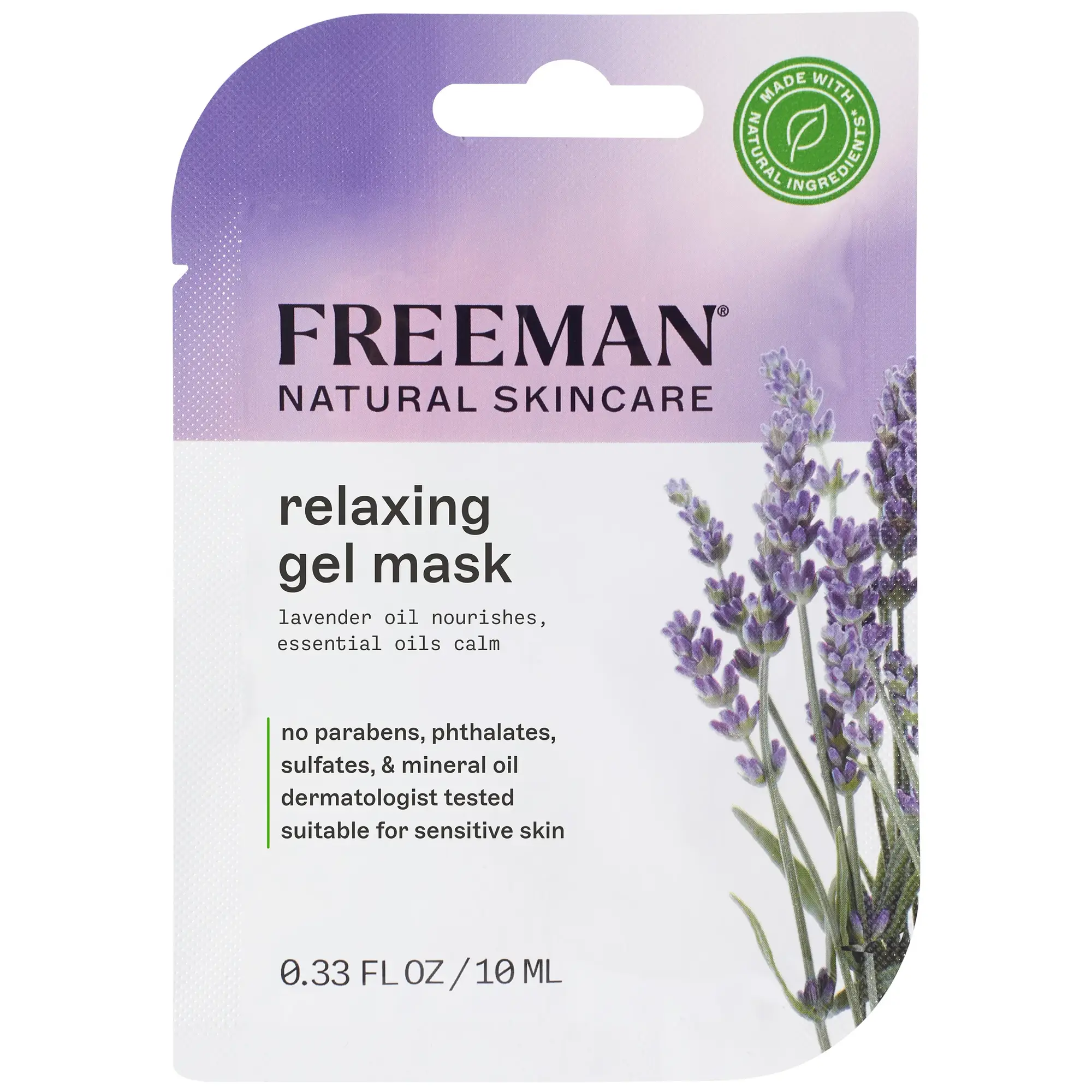 Freeman Natural Skincare Relaxing Lavender & Essential Oil Gel Mask