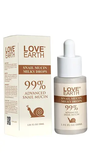 Love Earth Snail Mucin Milky Drops Face Serum