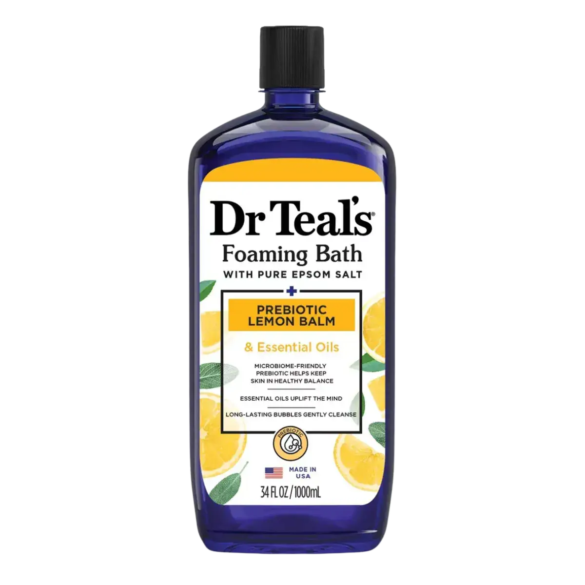 Dr Teal’s Foaming Bath With Pure Epsom Salt Prebiotic Lemon Balm