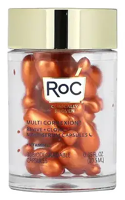 RoC Multi Correxion Revive + Glow Night Serum Capsules
