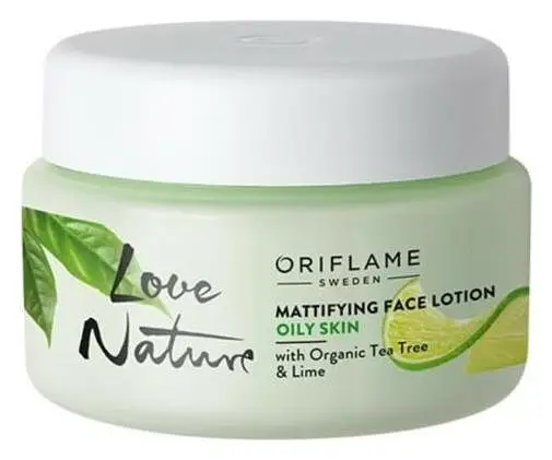 Oriflame Love Nature Mattifying Face Lotion with Organic Tea Tree and Lime
