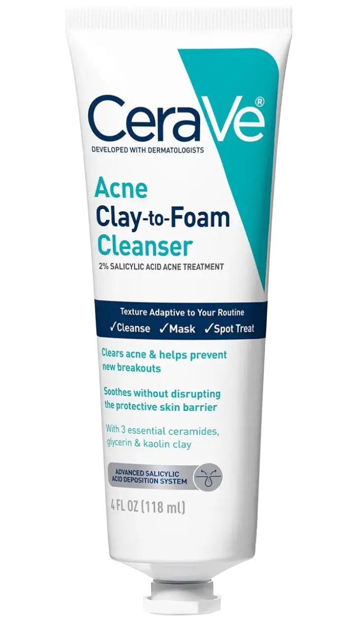 CeraVe Acne Clay To Foam Cleanser