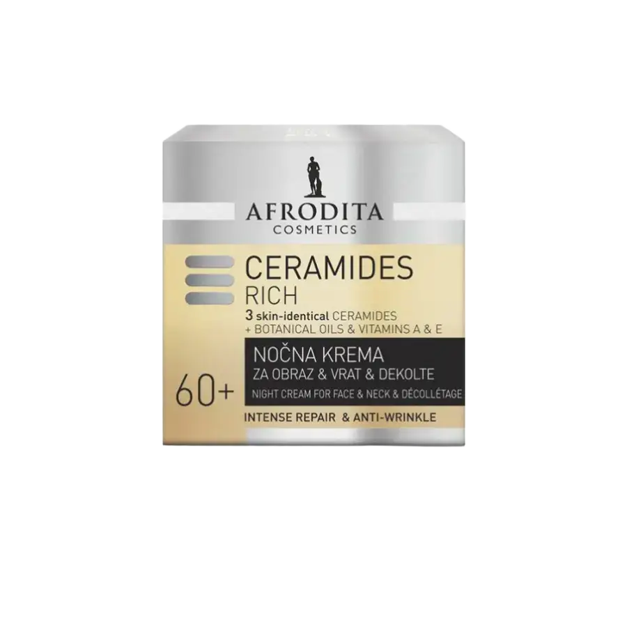 Afrodita Ceramides Rich Night Cream For Face & Neck & Décollétage