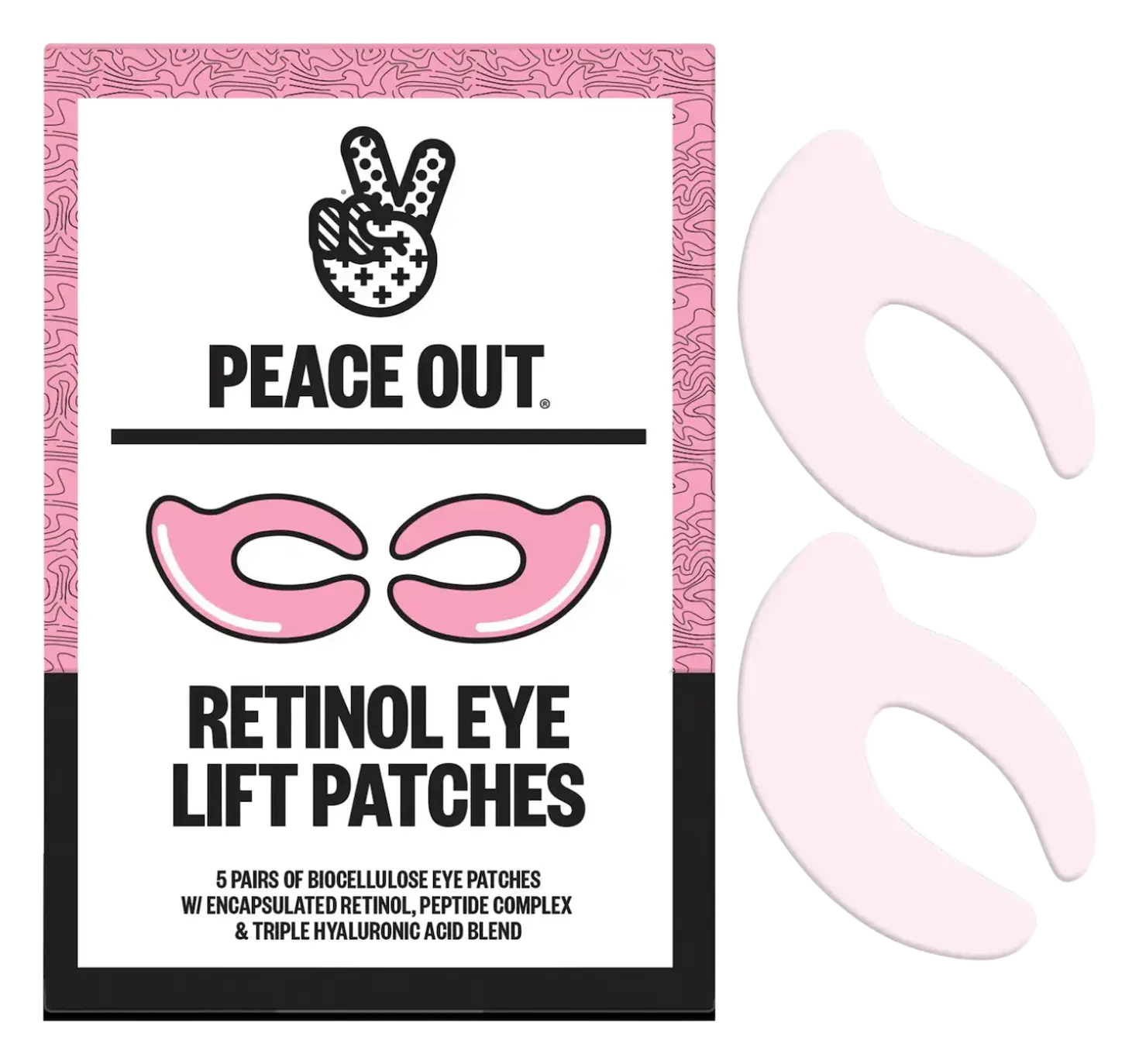 Peace Out Retinol Eye Left Eye Patches