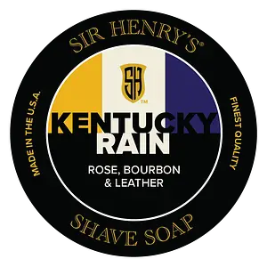 Sir Henry's Shave Soap Kentucky Rain Rose, Bourbon, & Leather