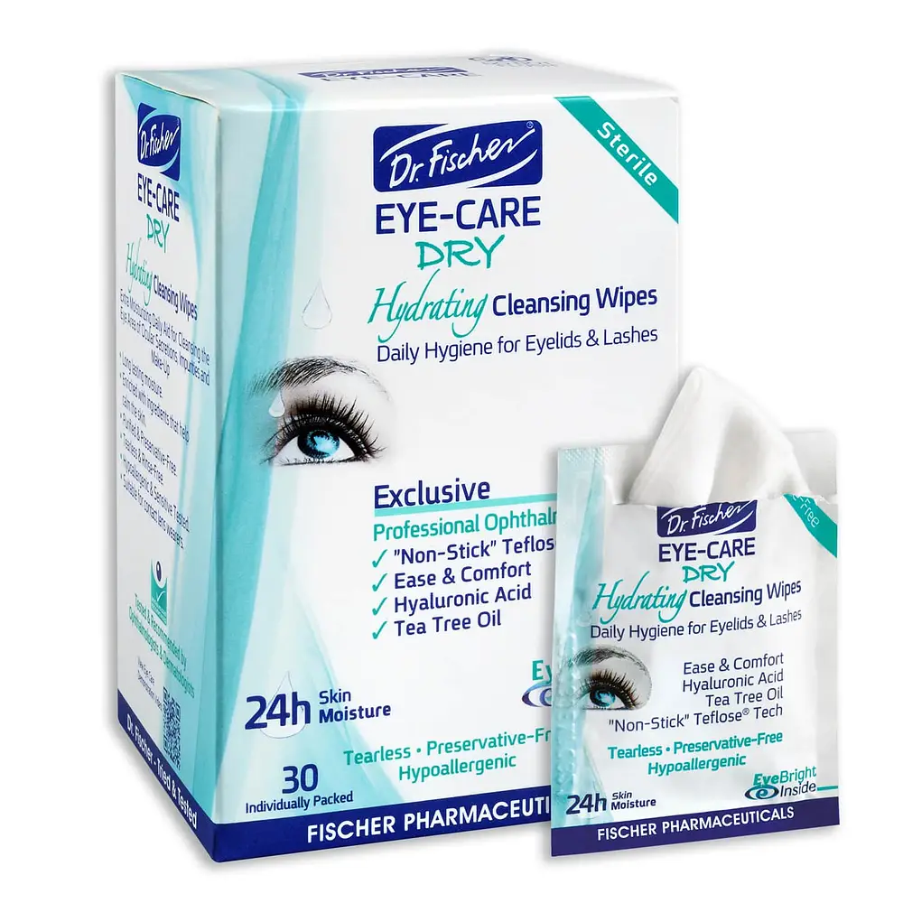 Dr. Fischer Eye Care Dry Hydrating Cleansing Wipes