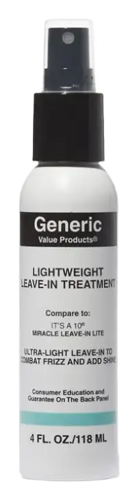Generic Value Products Lightweight Leave-In Treatment Compare to It’s a 10 Miracle Leave-In Lite