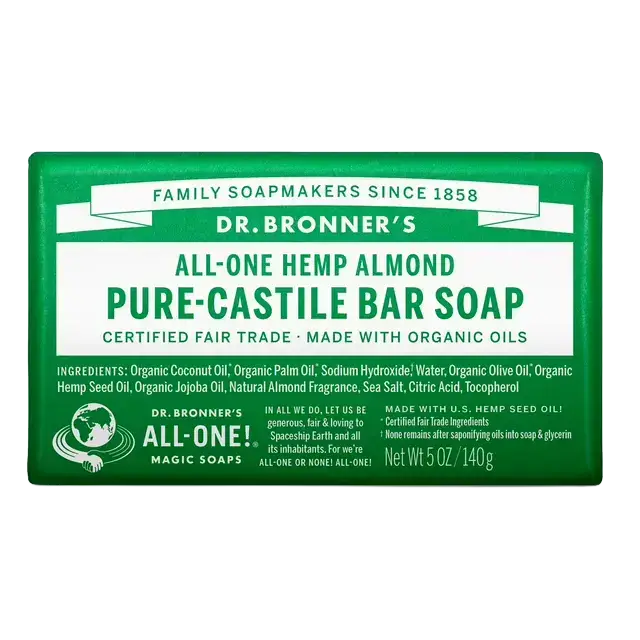 Dr. Bronner's Pure Castille Bar Soap Almond