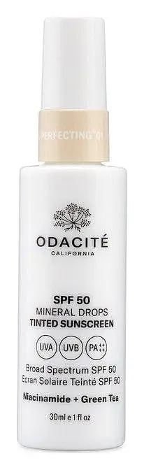 Odacité California SPF 50 Tinted Mineral Drops 01 Fair