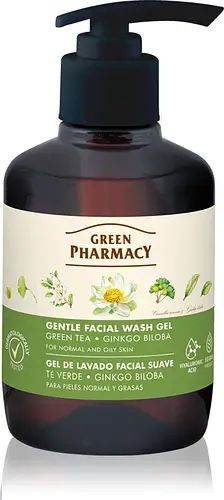 Green Pharmacy Gentle Facial Wash Gel Green Tea + Gingko Biloba