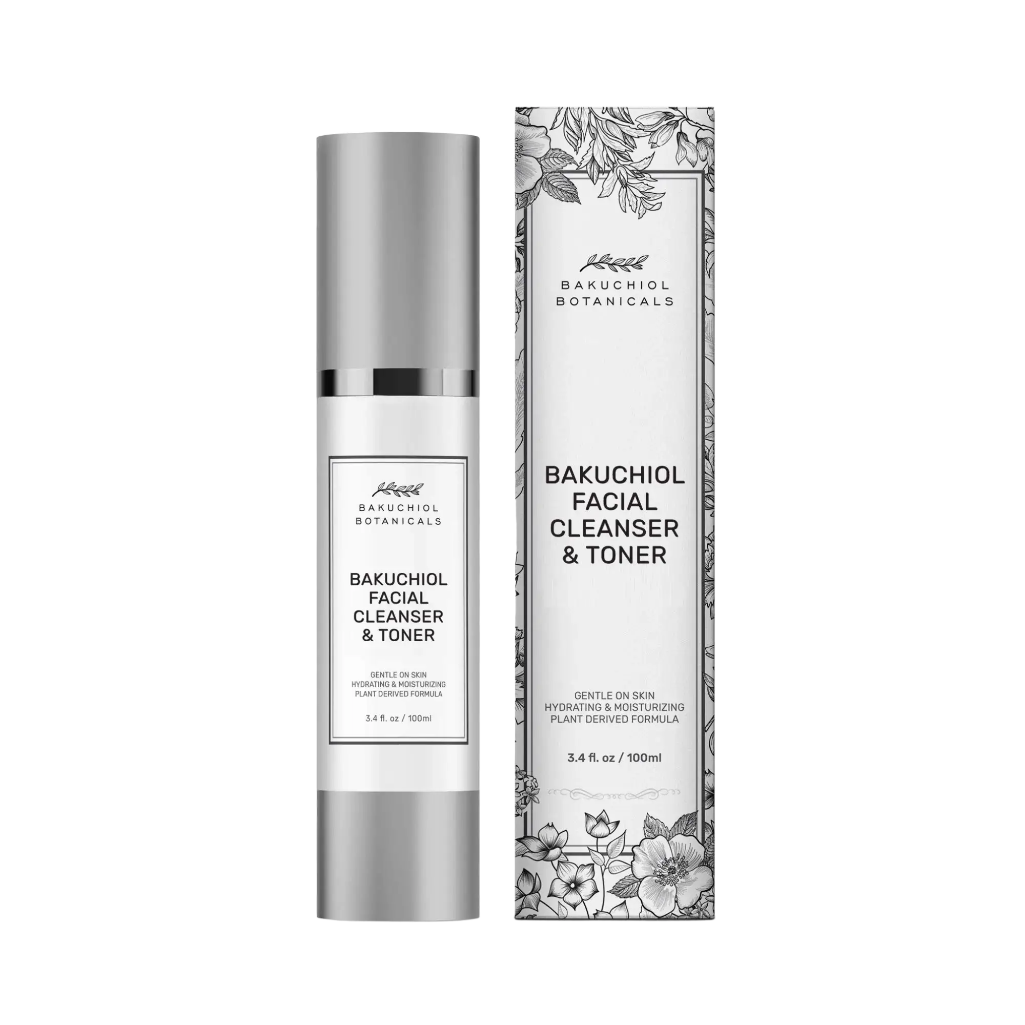 Bakuchiol Botanicals Facial Cleanser & Toner