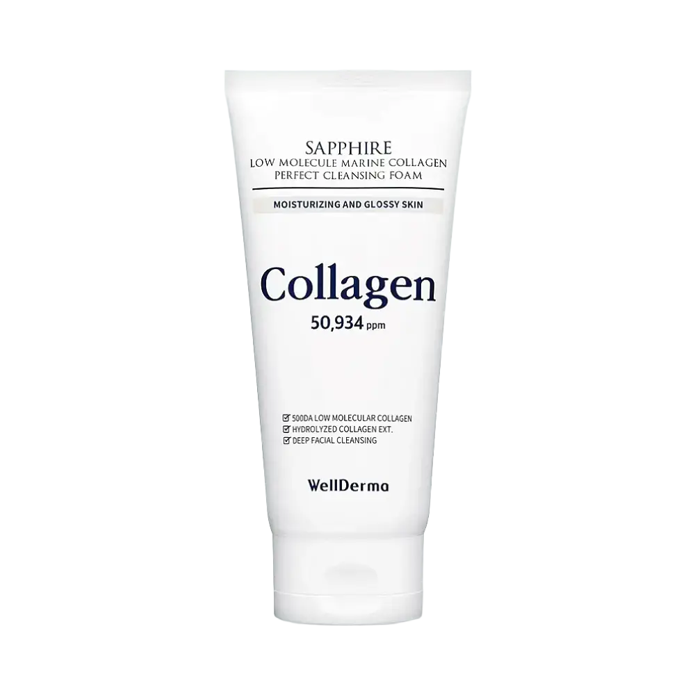 Wellderma Sapphire Low Molecule Marine Collagen Perfect Cleansing Foam