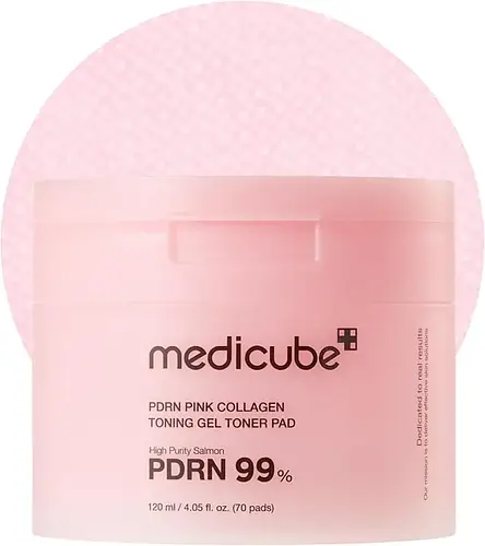 MediCube PDRN Pink Collagen Toning Gel Toner Pad