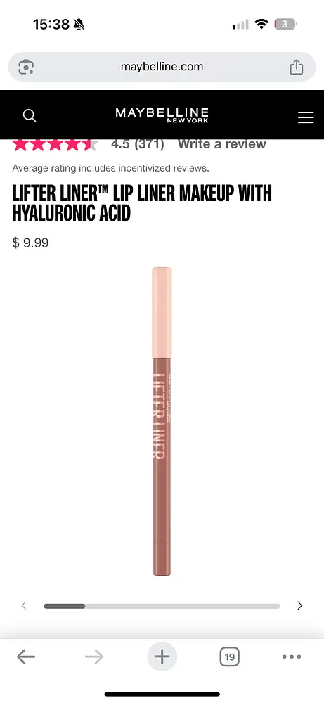 Maybelline Lifter Lip Liner On it