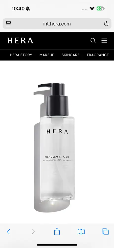 Hera Deep Cleansing Oil