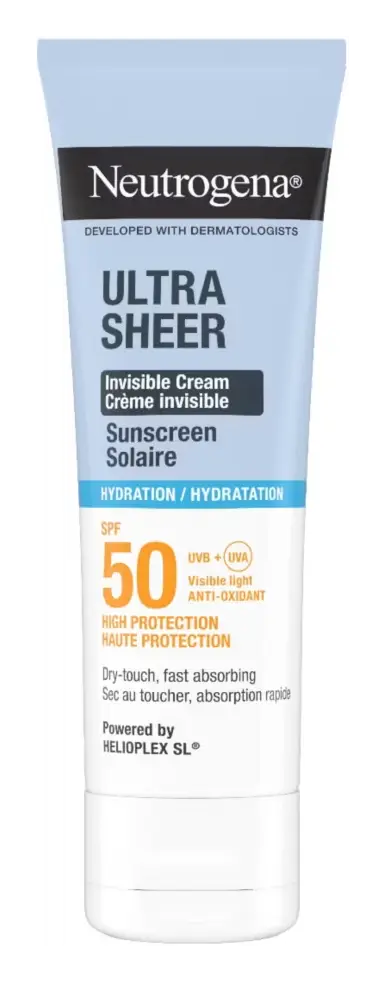 Neutrogena Ultra Sheer Invisible Cream Sunscreen Hydration SPF 50