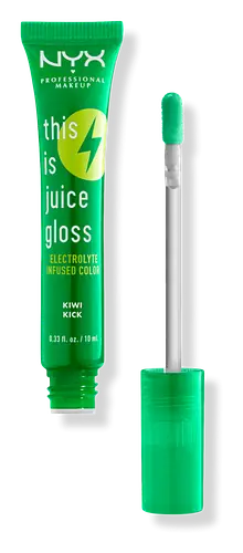 NYX Cosmetics This is Juice Gloss Hydrating Lip Gloss Kiwi Kick
