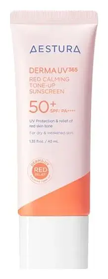 Aestura Derma UV 365 Red Calming Tone-Up Sunscreen SPF 50+ PA++++ South Korea