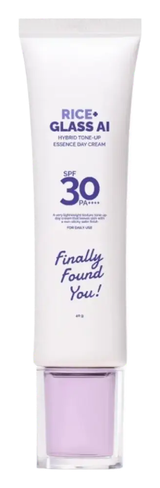 Finally Found You! Rice+ Glass AI Hybrid Tone-Up Essence Day Cream SPF 30 PA++++