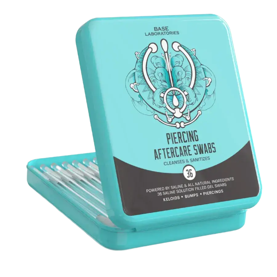 Base Laboratories Piercing Aftercare Saline Gel Swabs