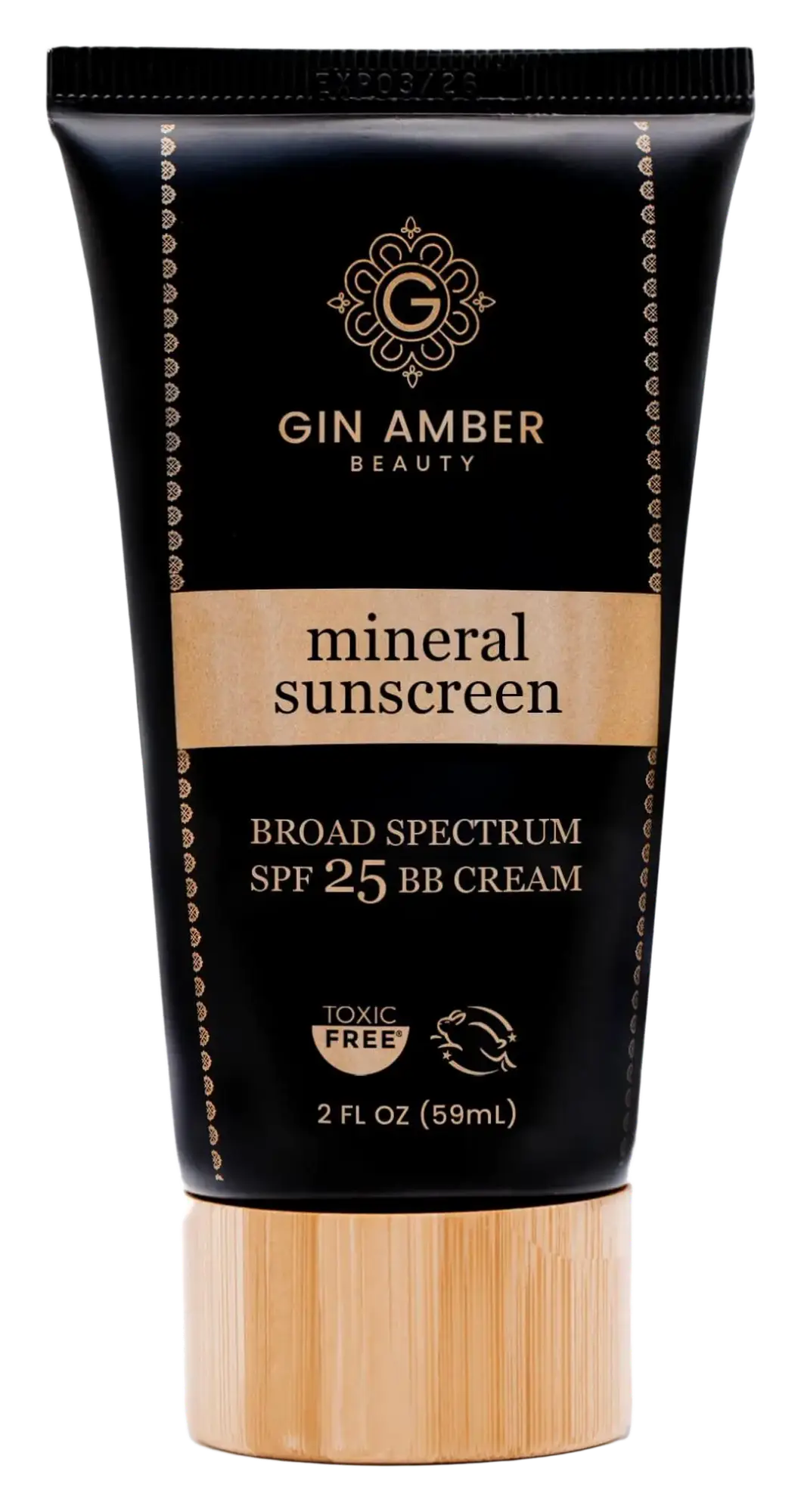 Gin Amber Beauty Mineral Sunscreen BB Cream SPF 25
