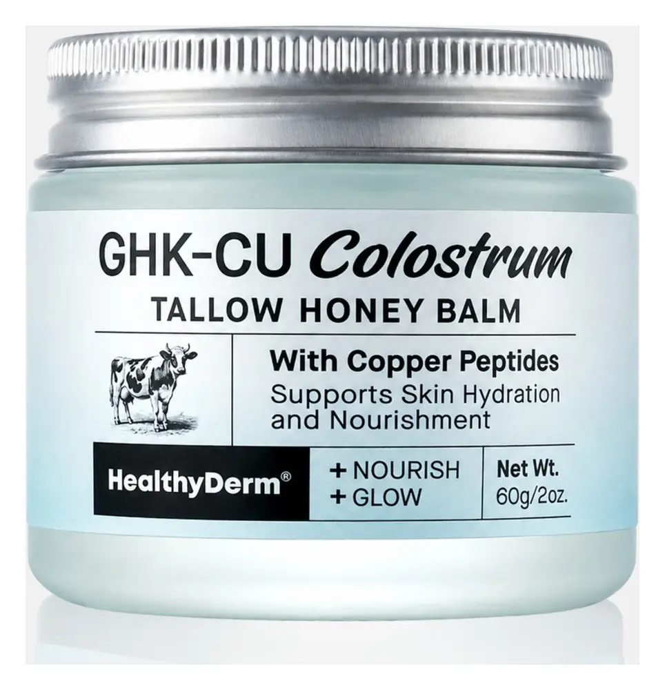 HealthyDerm GHK-CU Colostrum Tallow Honey Balm