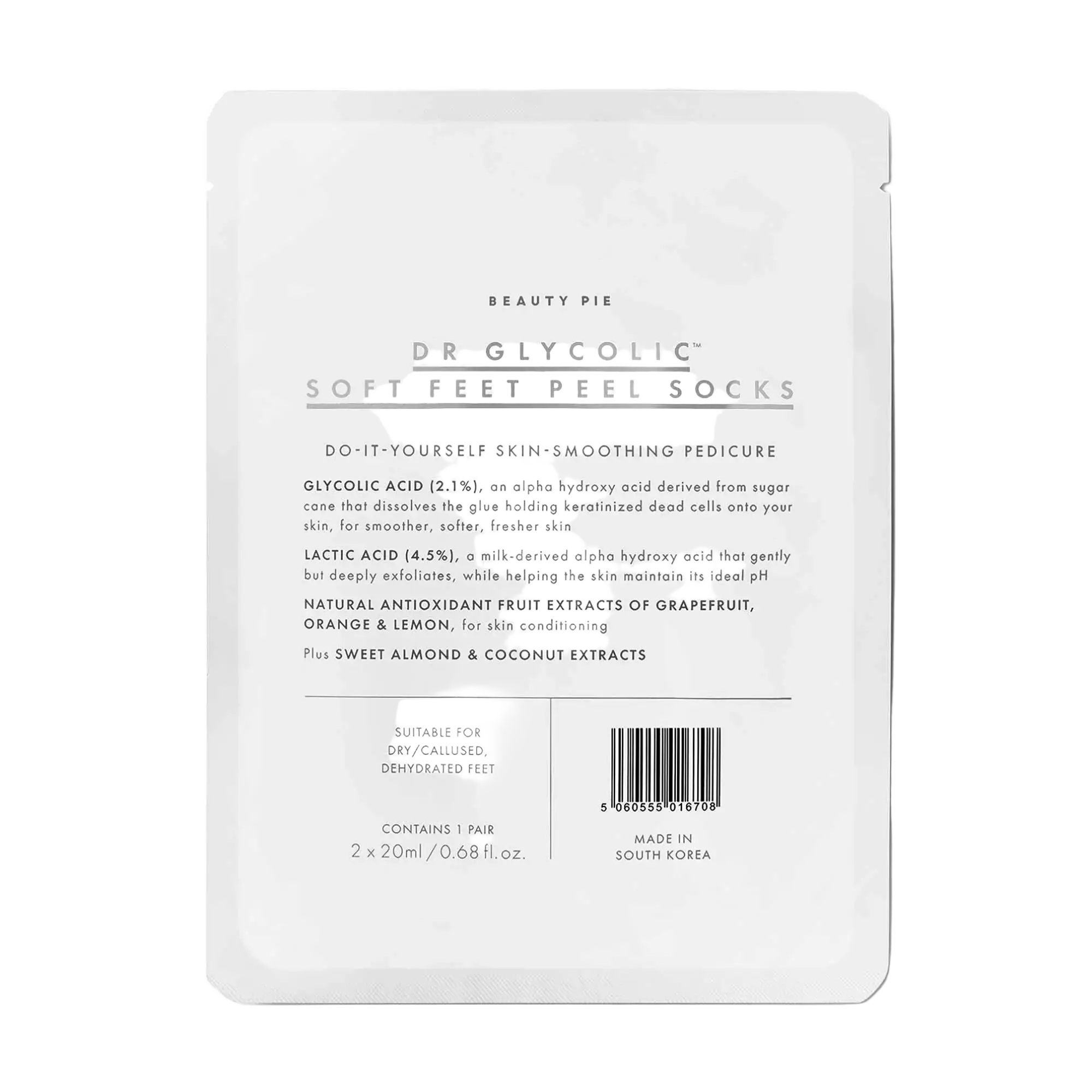 Beauty Pie Dr Glycolic Soft Feet Peel Socks