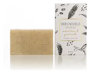 Skin Novels Nourish Wheat Bran & Goat Milk Natural Soap