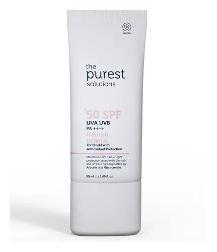 The Purest Solutions UV Shield with Antioxidant Protection Blemish Defense SPF 50+ PA++++