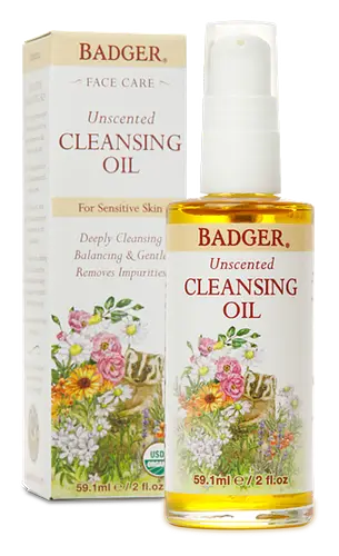 Badger Unscented Face Cleansing Oil For Sensitive Skin