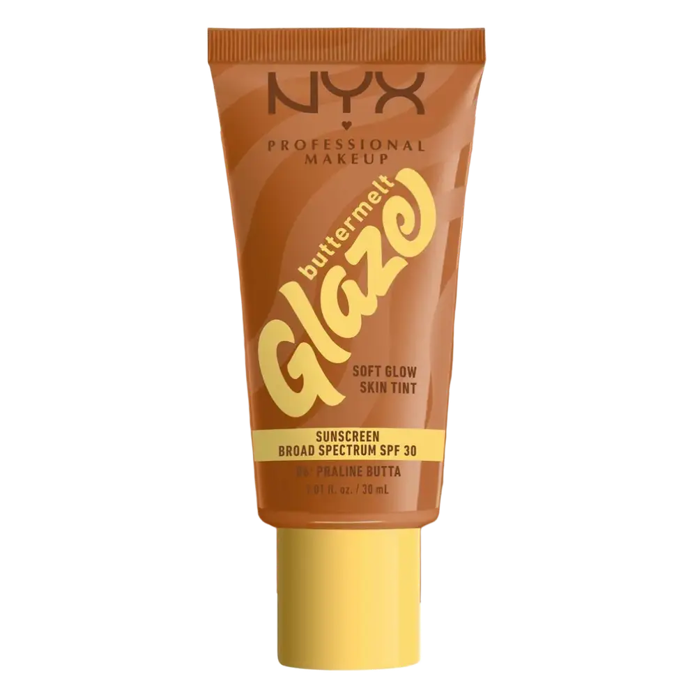 NYX Cosmetics Buttermelt Glaze Soft Glow Skin Tint SPF 30 06 Praline Butta