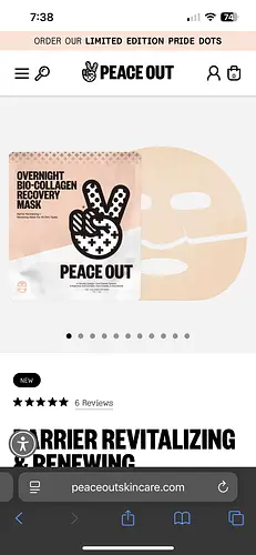 Peace Out BARRIER REVITALIZING & RENEWING OVERNIGHT RECOVERY MASK