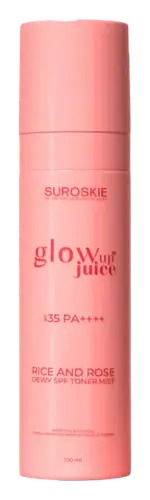 Suroskie Glow Up Juice Rice And Rose Dewy Toner Mist SPF 35 PA++++