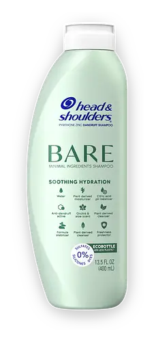 Head & Shoulders Bare Soothing Hydration Silicon-Free Dandruff Shampoo USA