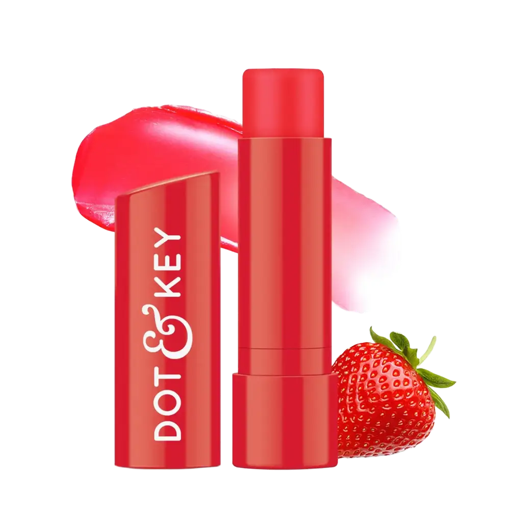 Dot & Key Skincare Barrier Repair Hydrating Lip Balm SPF 50+ PA+++ Strawberry Red