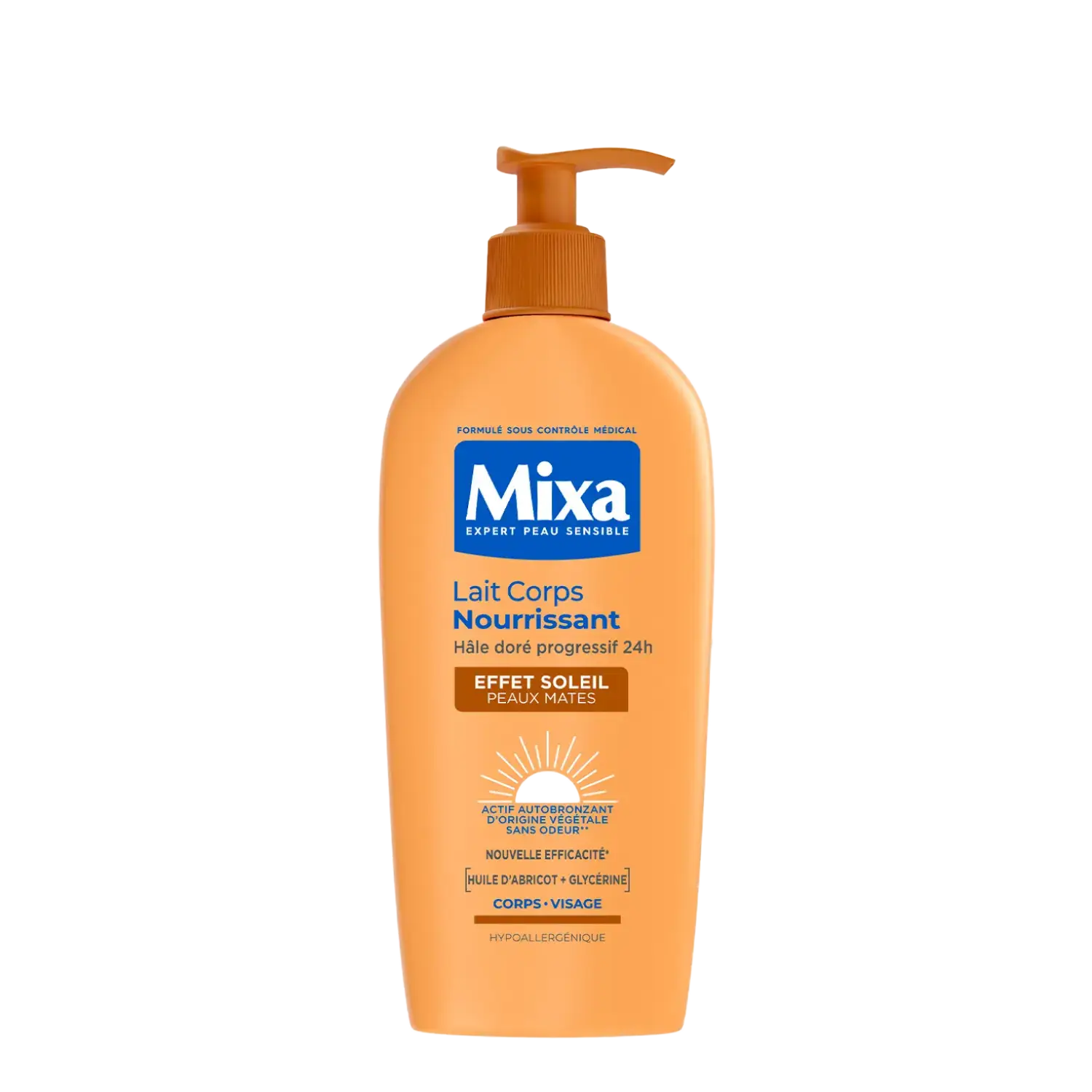 Mixa Lait Corps Nourrissant Effet Soleil Peaux Mates