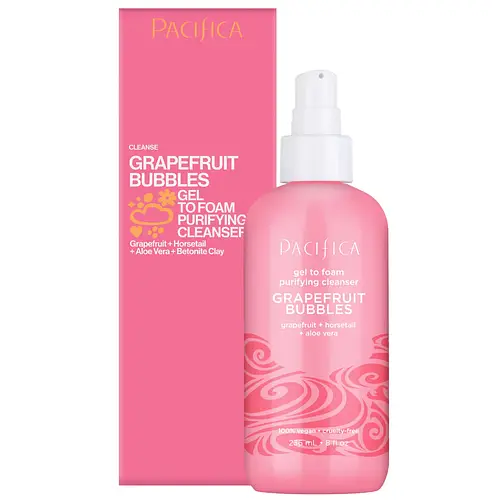 Pacifica Grapefruit Bubbles Gel To Foam Purifying Cleanser