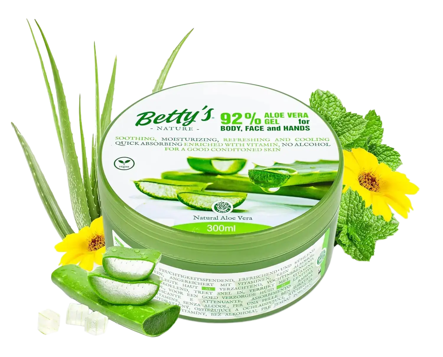 Betty's Nature 92% Aloe Vera Gel