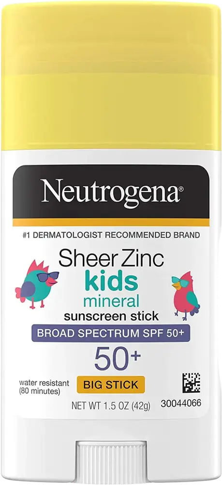 Neutrogena Sheer Zinc Kids Mineral Sunscreen Stick Broad Spectrum SPF 50+