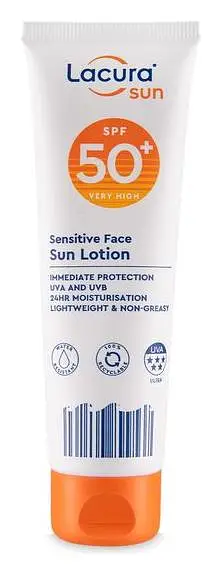 Lacura SPF 50+ Sensitive Face Sun Lotion