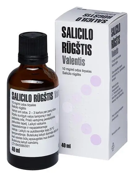 Valentis SALICILO RŪGŠTIS 1%, Odos Tirpalas, N1 (Salicylic Acid 1%, Skin Solution, N1)
