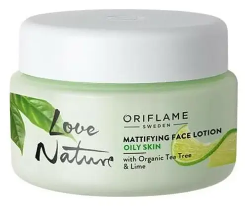 Oriflame Love Nature Mattifying Face Lotion with Organic Tea Tree and Lime