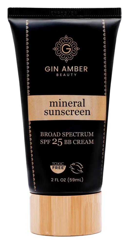Gin Amber Beauty Mineral Sunscreen BB Cream SPF 25
