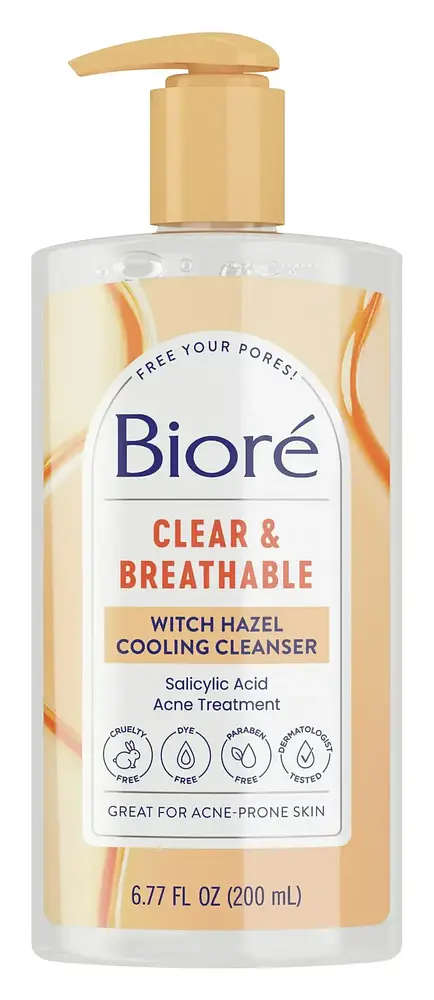 Biore Clear & Breathable Witch Hazel Cooling Cleanser