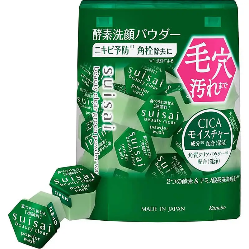 Kanebo Suisai Beauty Clear Green CICA Enzyme Cleansing Powder Wash