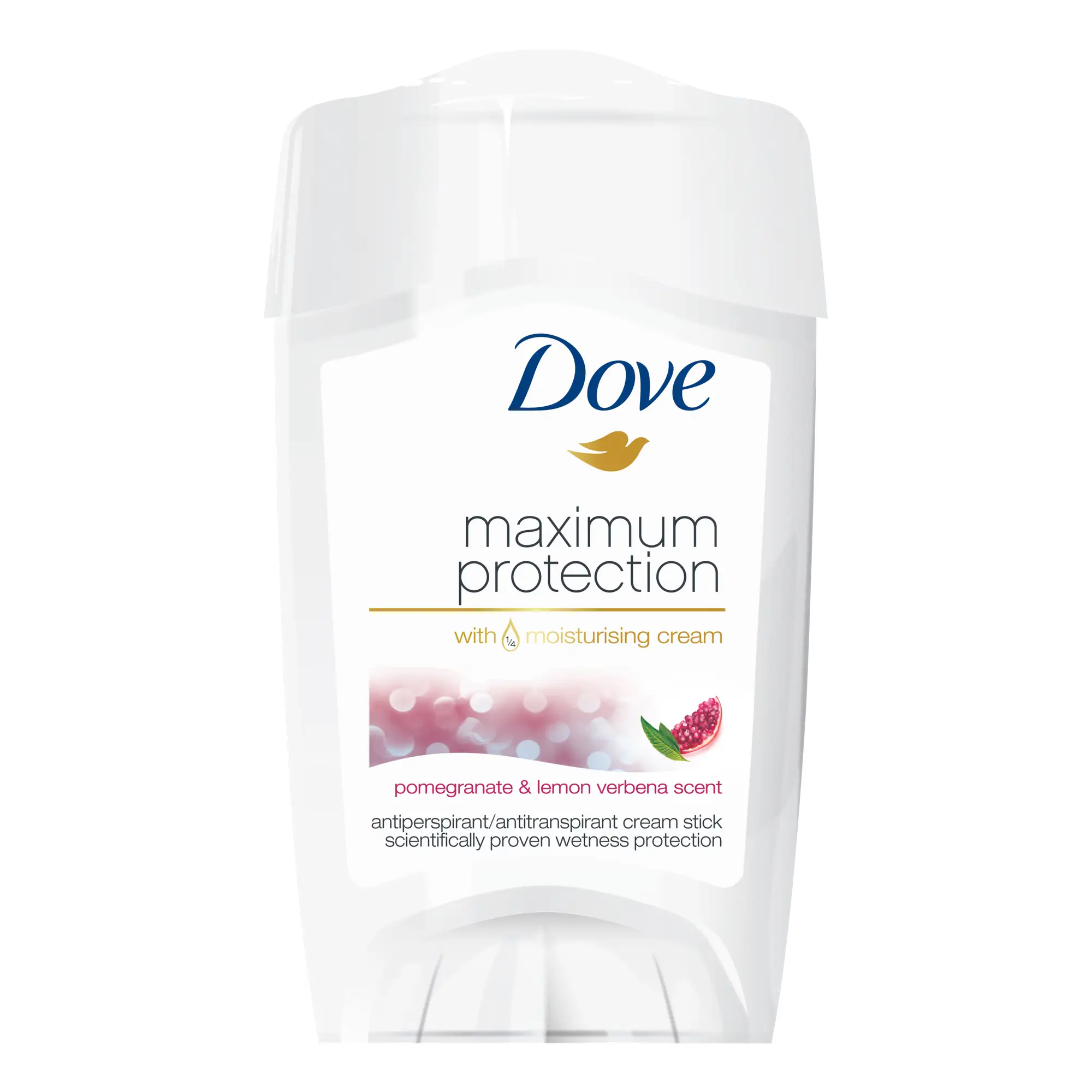 Dove Maximum Protection Antiperspirant Deodorant Cream Stick Pomegranate & Lemon Verbena