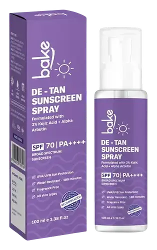 Bake De-Tan Sunscreen Spray SPF 70
