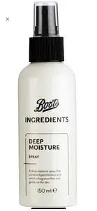 Boots Ingredients Deep Moisture Spray