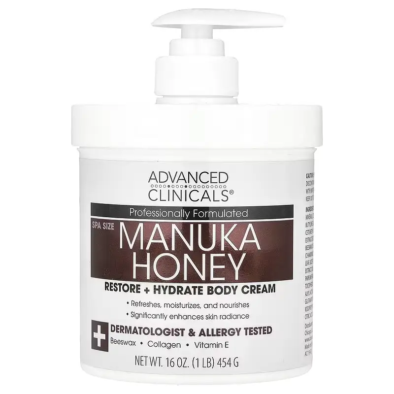 Advanced Clinicals Manuka Honey Restore + Hydrate Body Cream