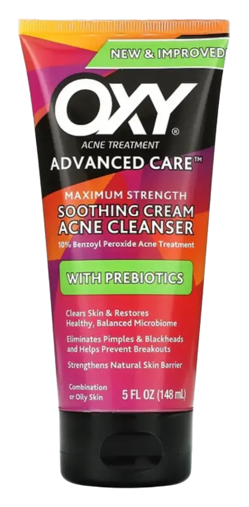 Oxy Soothing Cream Acne Cleanser with Prebiotics